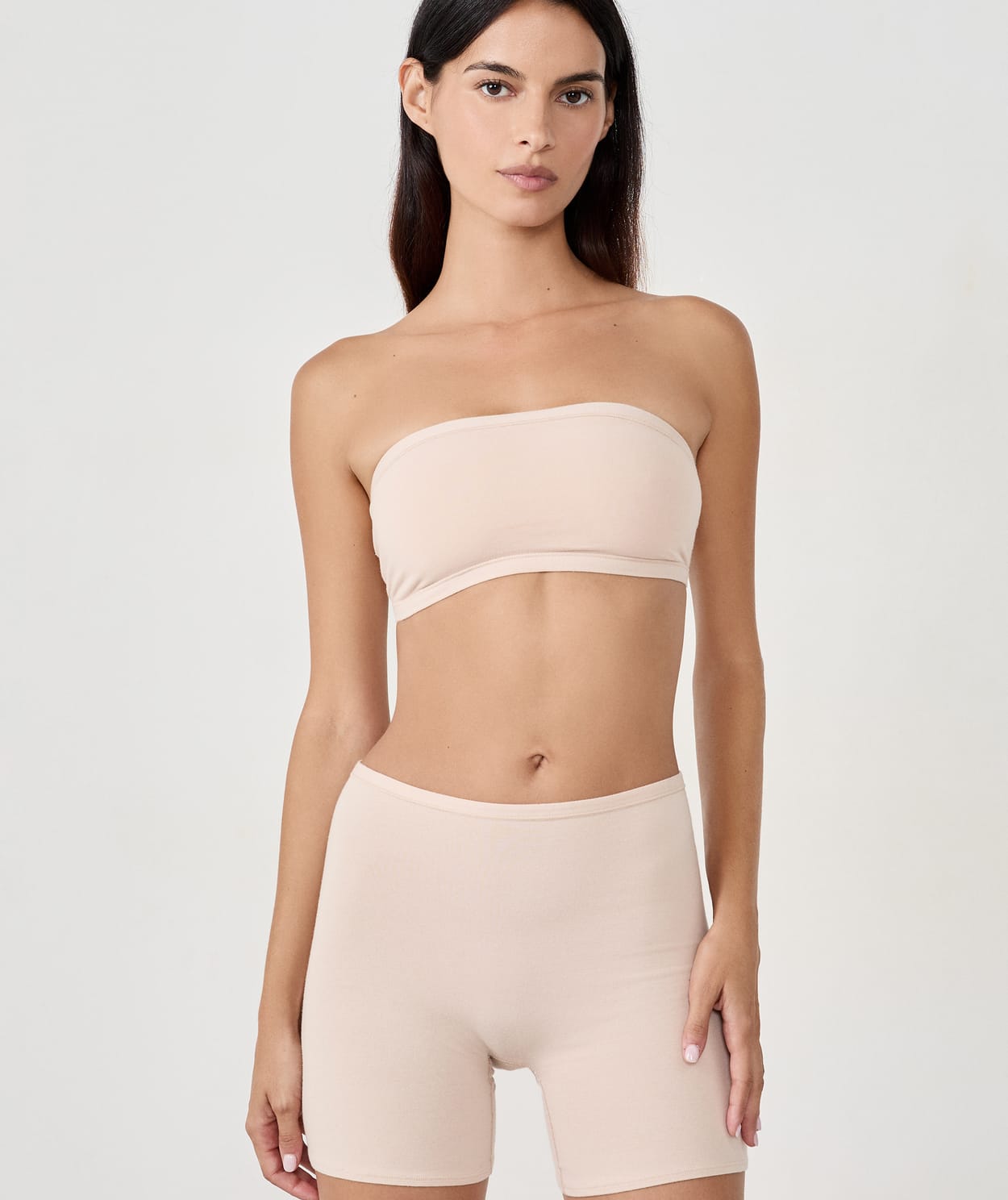 Soutien-gorge bandeau sans armatures en coton biologique extensible - Image 3