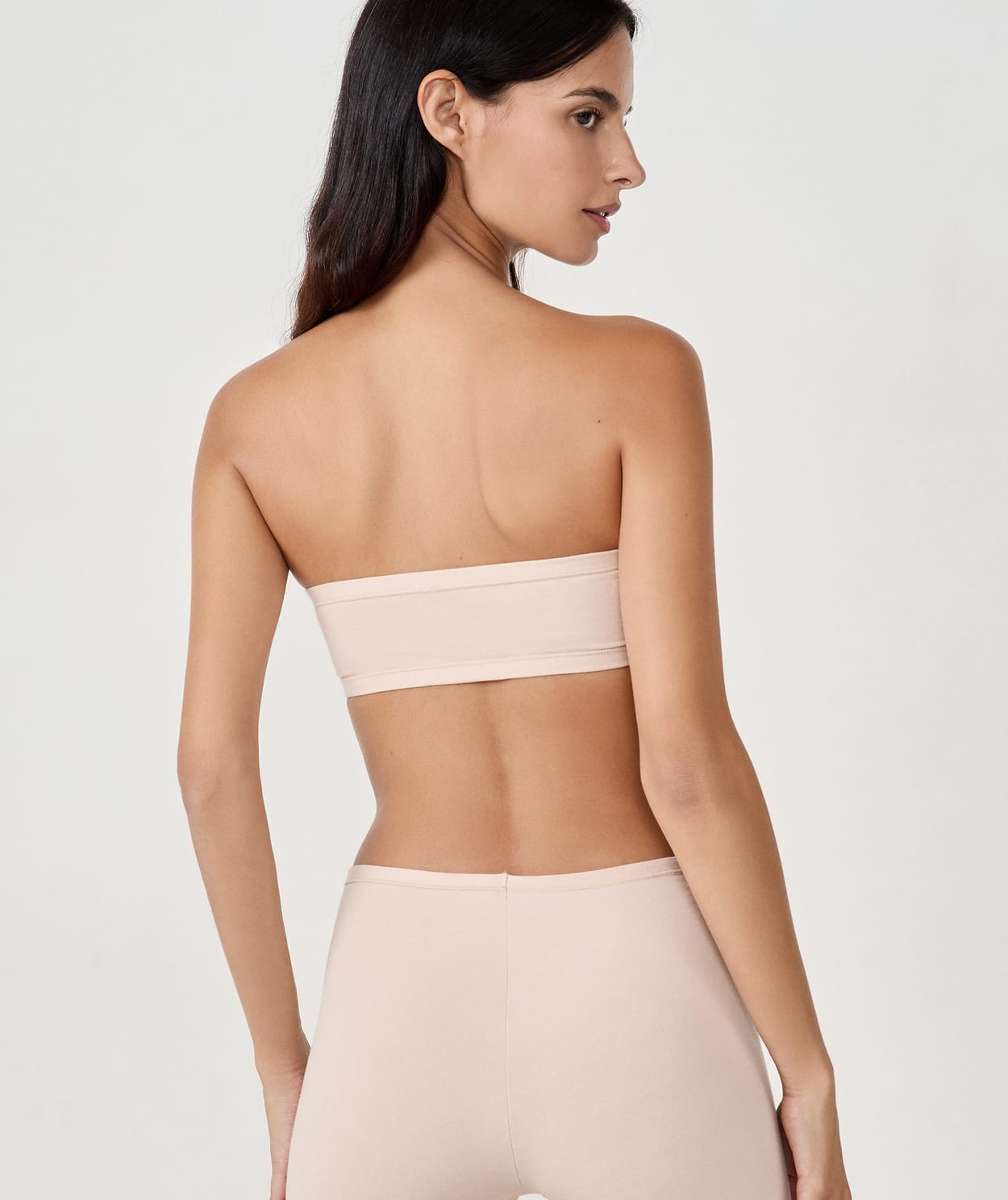 Soutien-gorge bandeau sans armatures en coton biologique extensible - Image 2