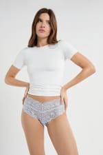 Hipster V-shape en dentelle - Miniature 4