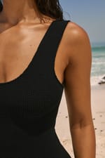 Maillot de bain 1 pièce en matière extensible - Miniature 5