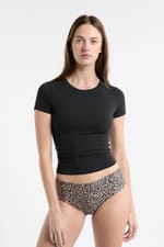 Hipster en microfibre sans couture à motifs leopard - Miniature 3