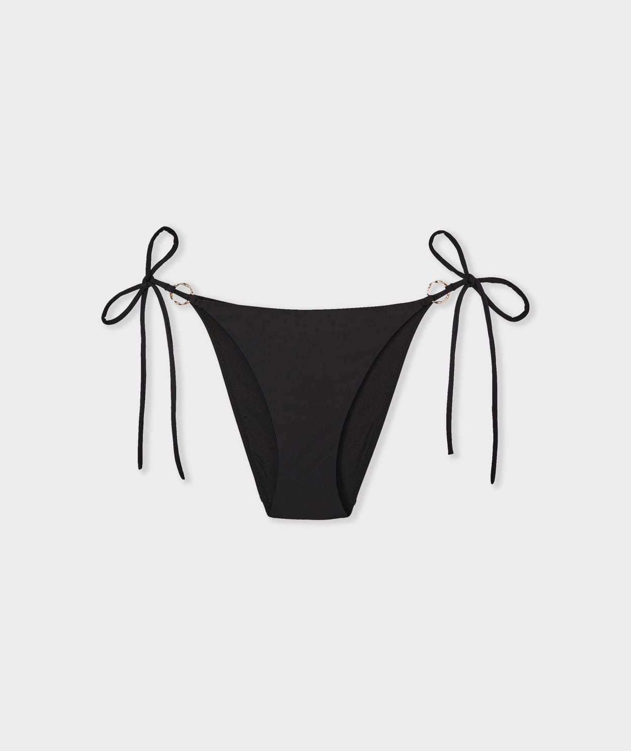 Bas de maillot de bain bikini brésilien à nouer avec détail bijou - Image 6