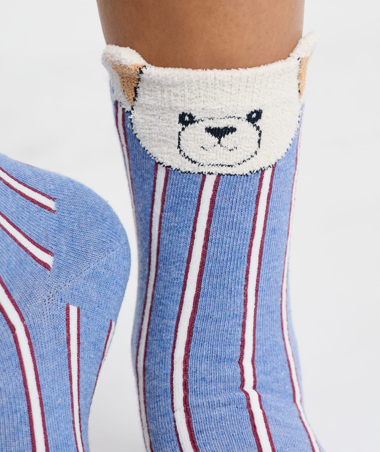 Chaussettes côtelées à motifs - Image 3