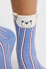 Chaussettes côtelées à motifs - Miniature 3