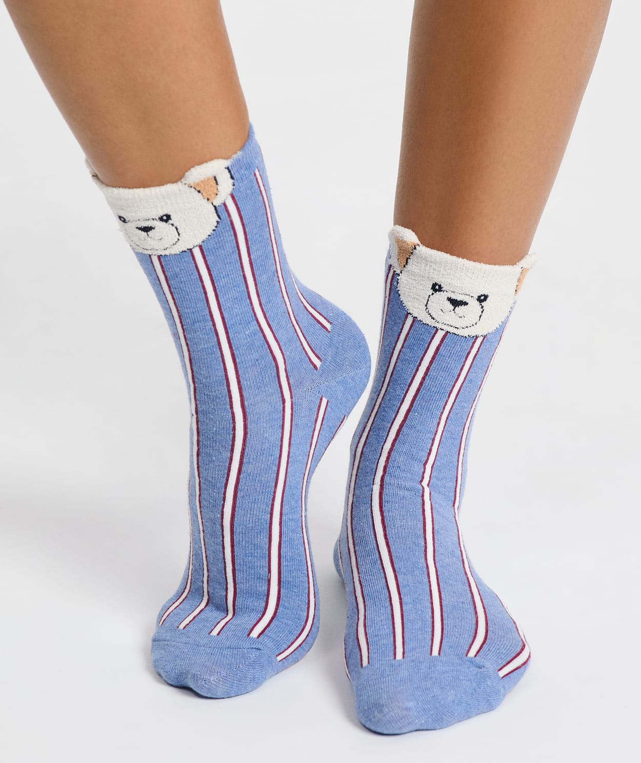 Chaussettes côtelées à motifs - Image 2