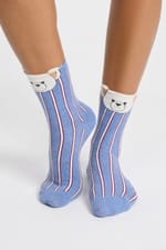 Chaussettes côtelées à motifs - Miniature 2