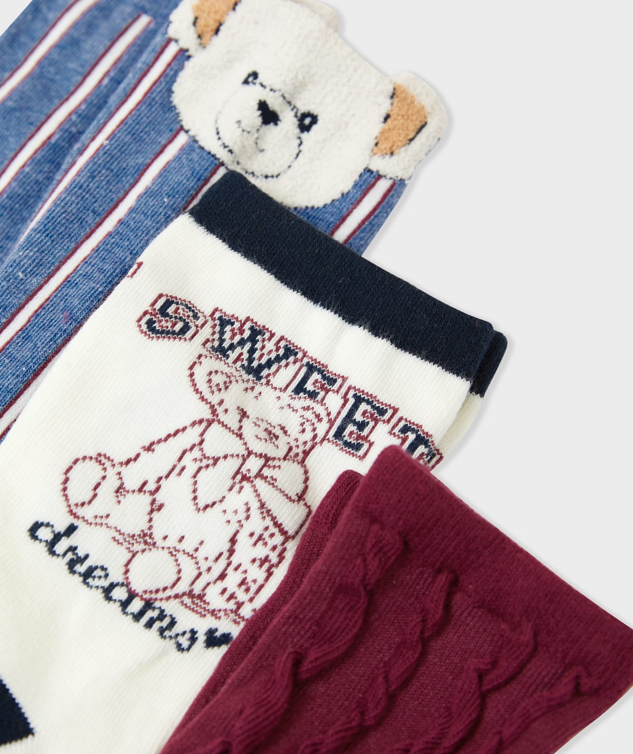 Chaussettes côtelées à motifs - Image 4