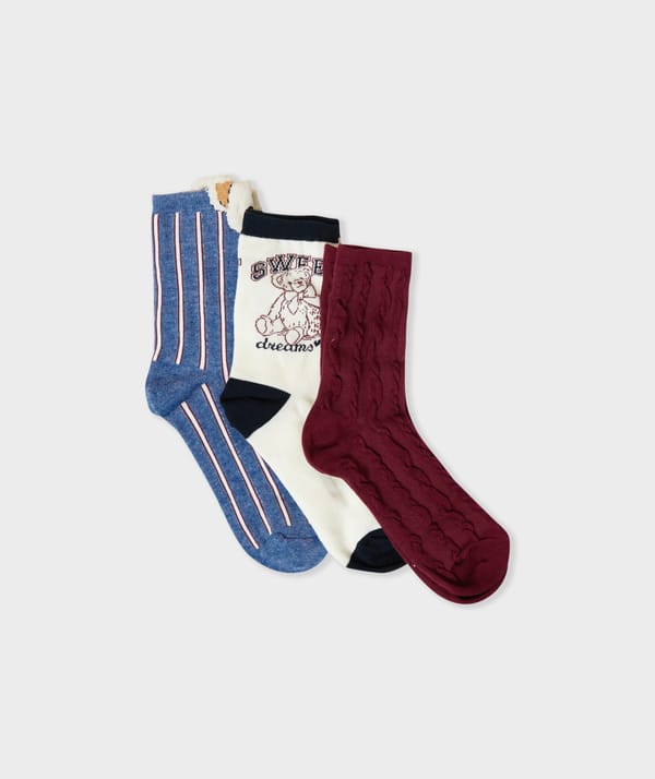DARRY - Chaussettes côtelées à motifs