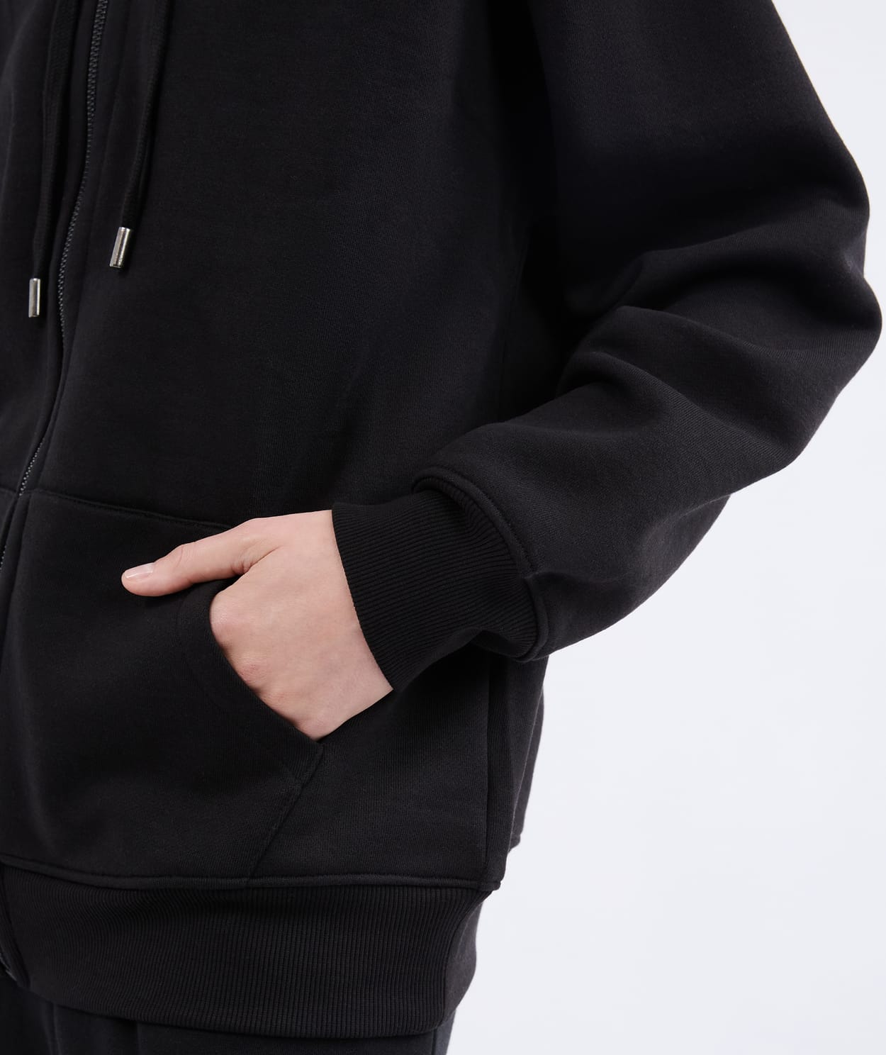 Veste pull à manches longues avec capuche - Image 5