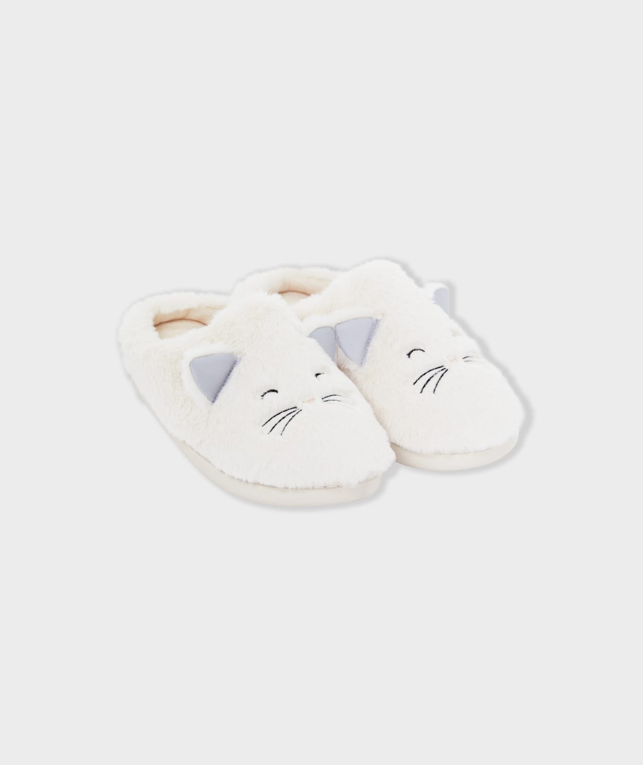 Chaussons à motifs chats - Image 1