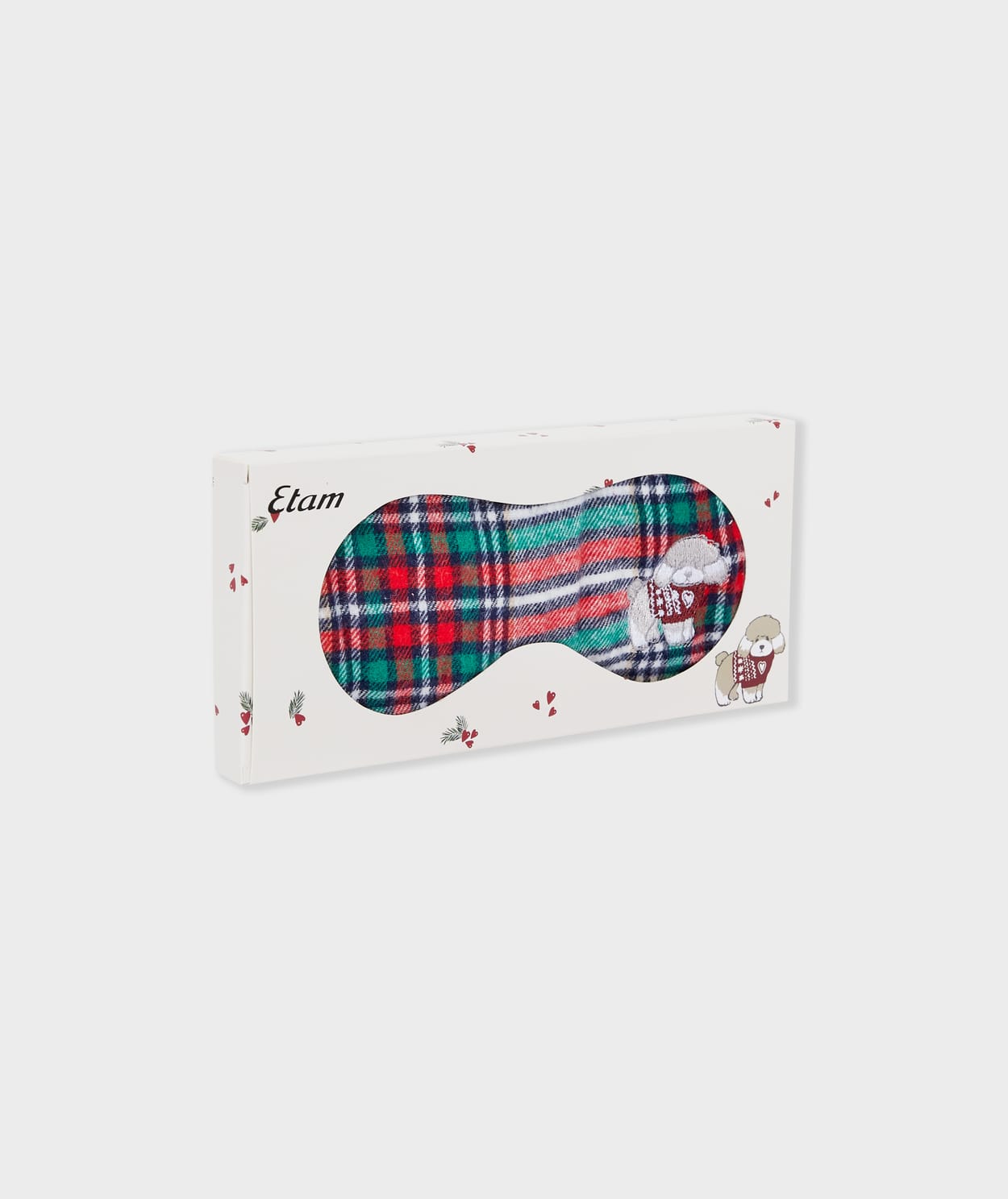 Masque de nuit en coton avec broderie caniche - Image 4