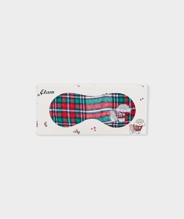 PELINA - Masque de nuit en coton avec broderie caniche