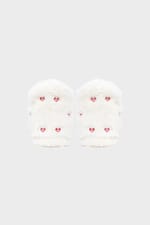 Chaussons bottines à motifs coeurs - Miniature 3