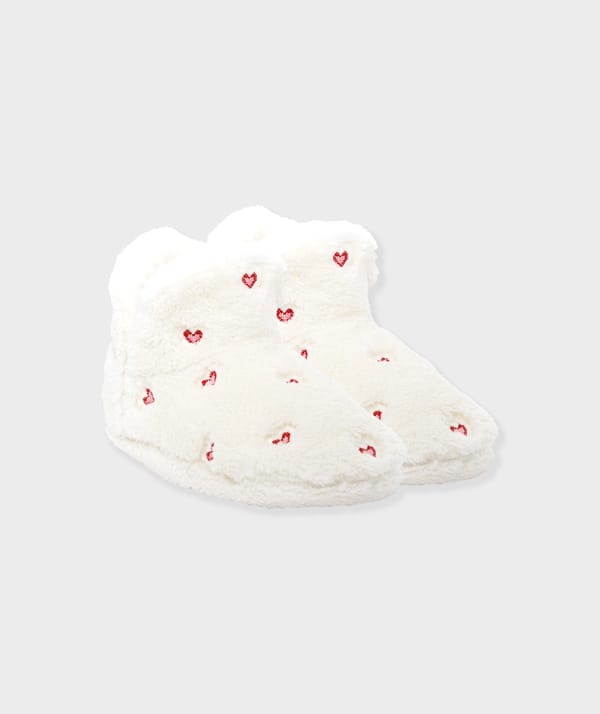 MOCKA COEUR - Chaussons bottines à motifs coeurs