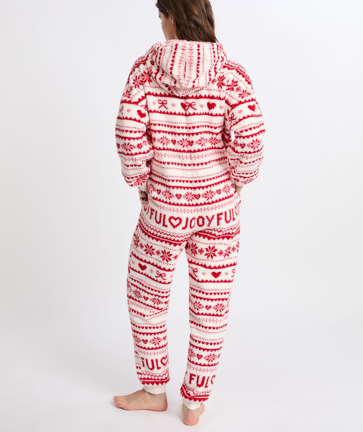Combinaison de pyjama à motifs avec capuche - Image 3