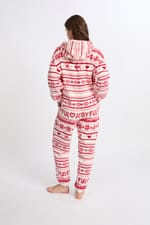 Combinaison de pyjama à motifs avec capuche - Miniature 3