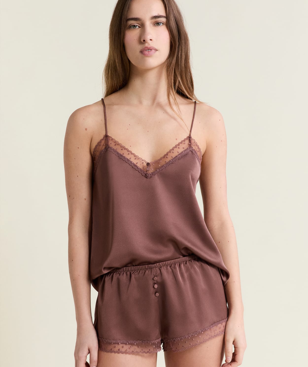 Short de pyjama satiné - Image 3