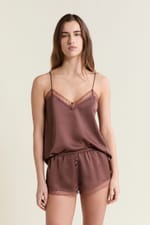 Short de pyjama satiné - Miniature 3