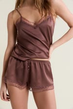 Short de pyjama satiné - Miniature 4