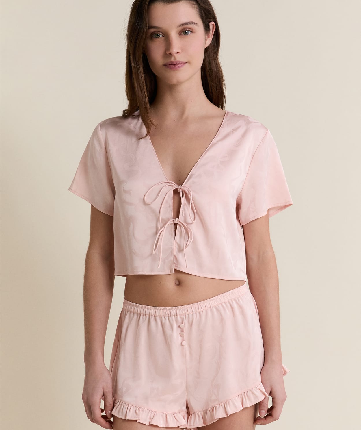 Short de pyjama satiné - Image 3