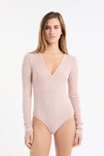 Body manches longues cache-coeur - Miniature 1