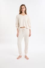 Pantalon de pyjama avec cordon - Miniature 3