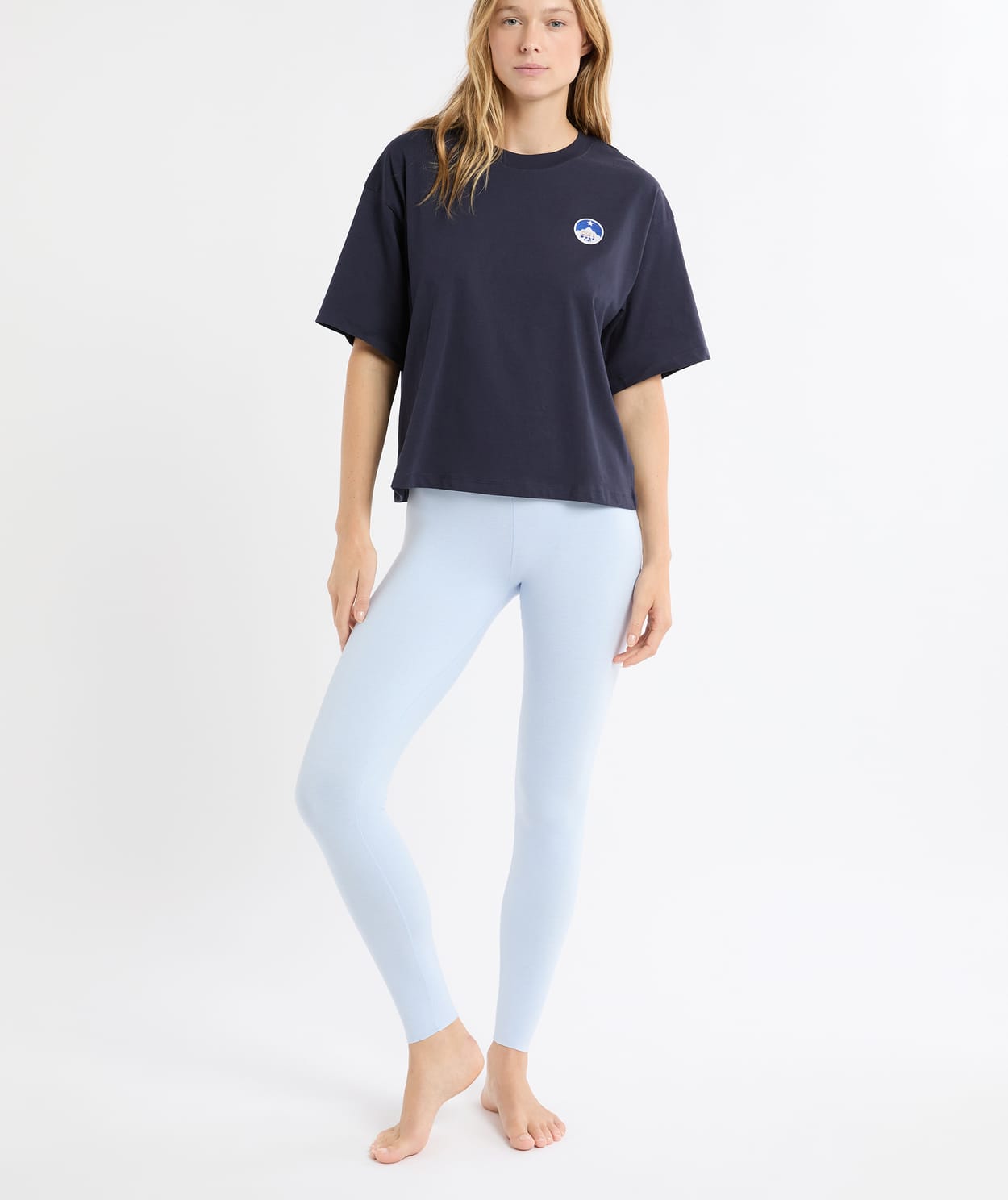 T-shirt de pyjama en coton à motif - Image 3