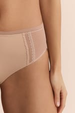 Culotte midi avec détails en dentelle - Miniature 5