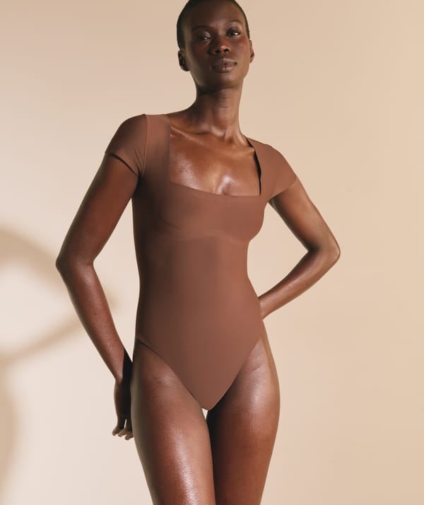 PURE PERFECT - Body manches courtes avec pads amovibles