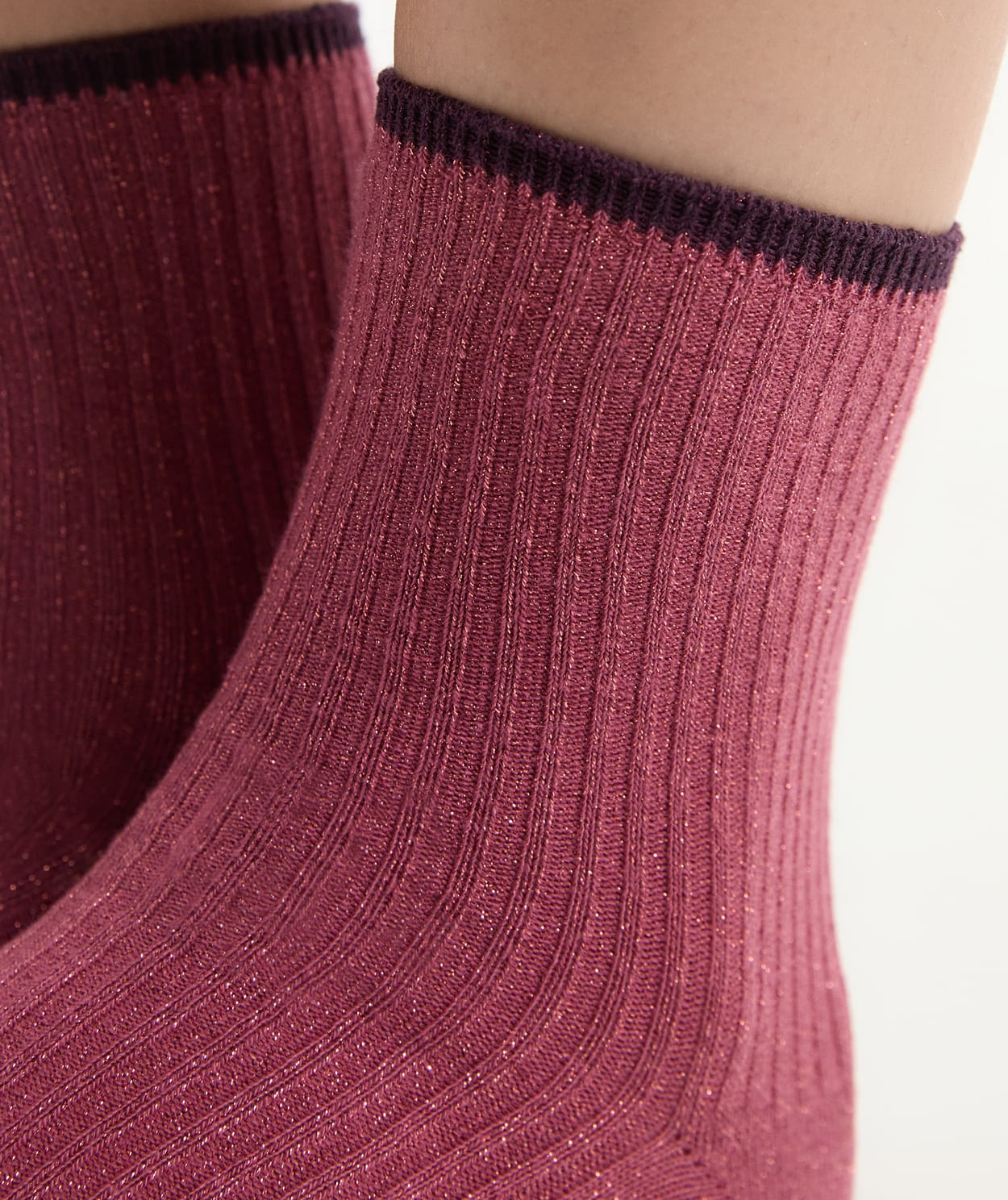 Chaussettes brillantes avec coton - Image 2