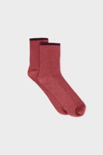 Chaussettes brillantes avec coton - Miniature 3