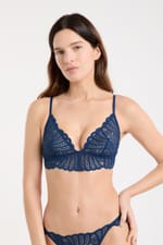 Soutien-gorge triangle en dentelle - Miniature 1