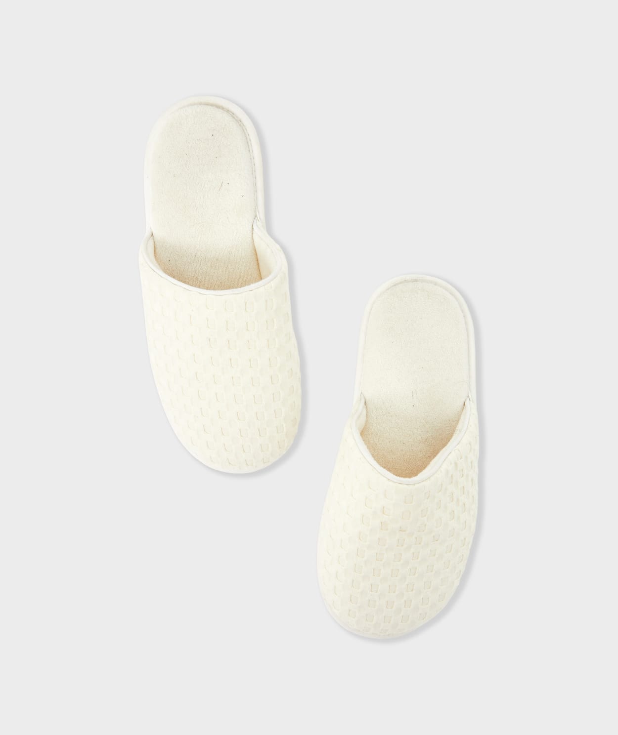 Chaussons mules avec coton nid d'abeille - Image 3