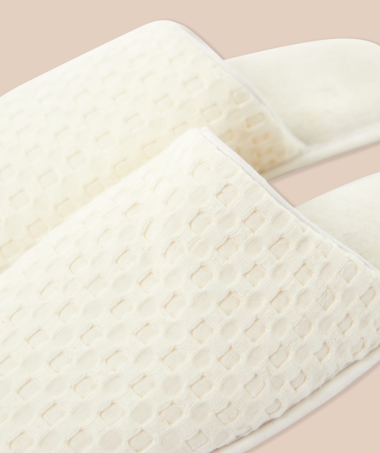 Chaussons mules avec coton nid d'abeille - Image 4