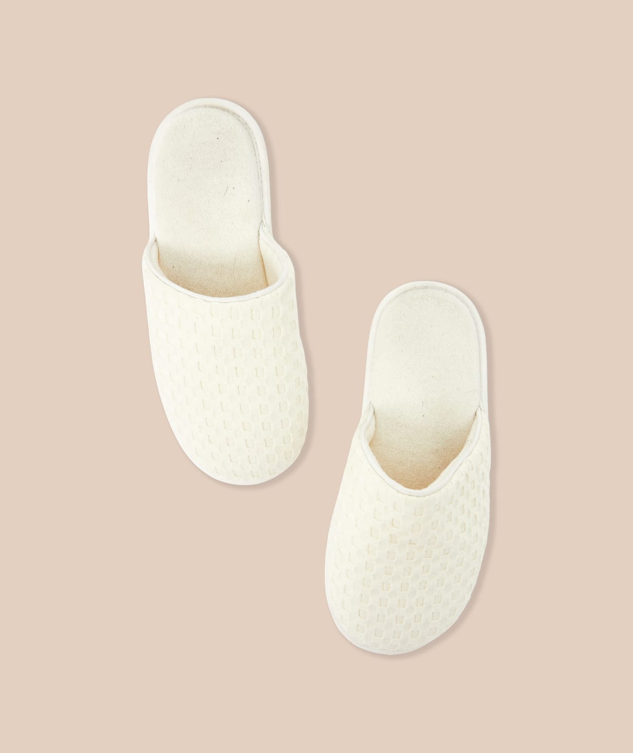 Chaussons mules avec coton nid d'abeille - Image 5