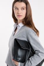 Pull col V avec laine - Miniature 4