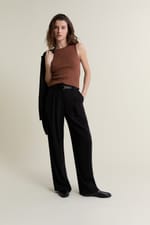 Débardeur en maille fine côtelée - Miniature 3