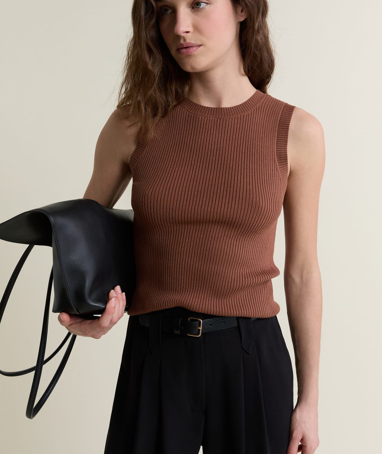 Débardeur en maille fine côtelée - Image 4