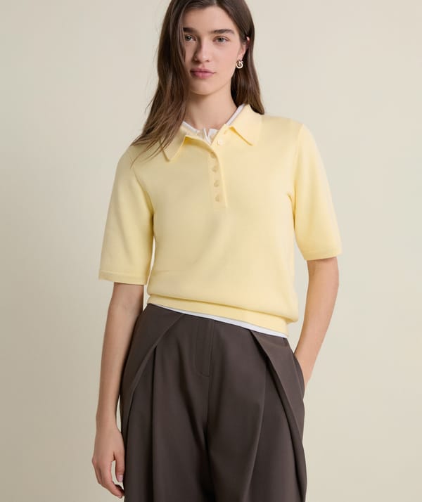 PAOLA - Polo en maille manches courtes