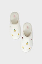 Chaussons mules à motifs fruits - Miniature 3