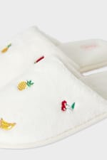 Chaussons mules à motifs fruits - Miniature 4