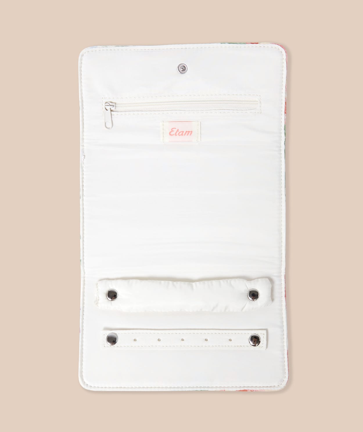 Trousse à bijoux matelassée à motifs fleurs - Image 3