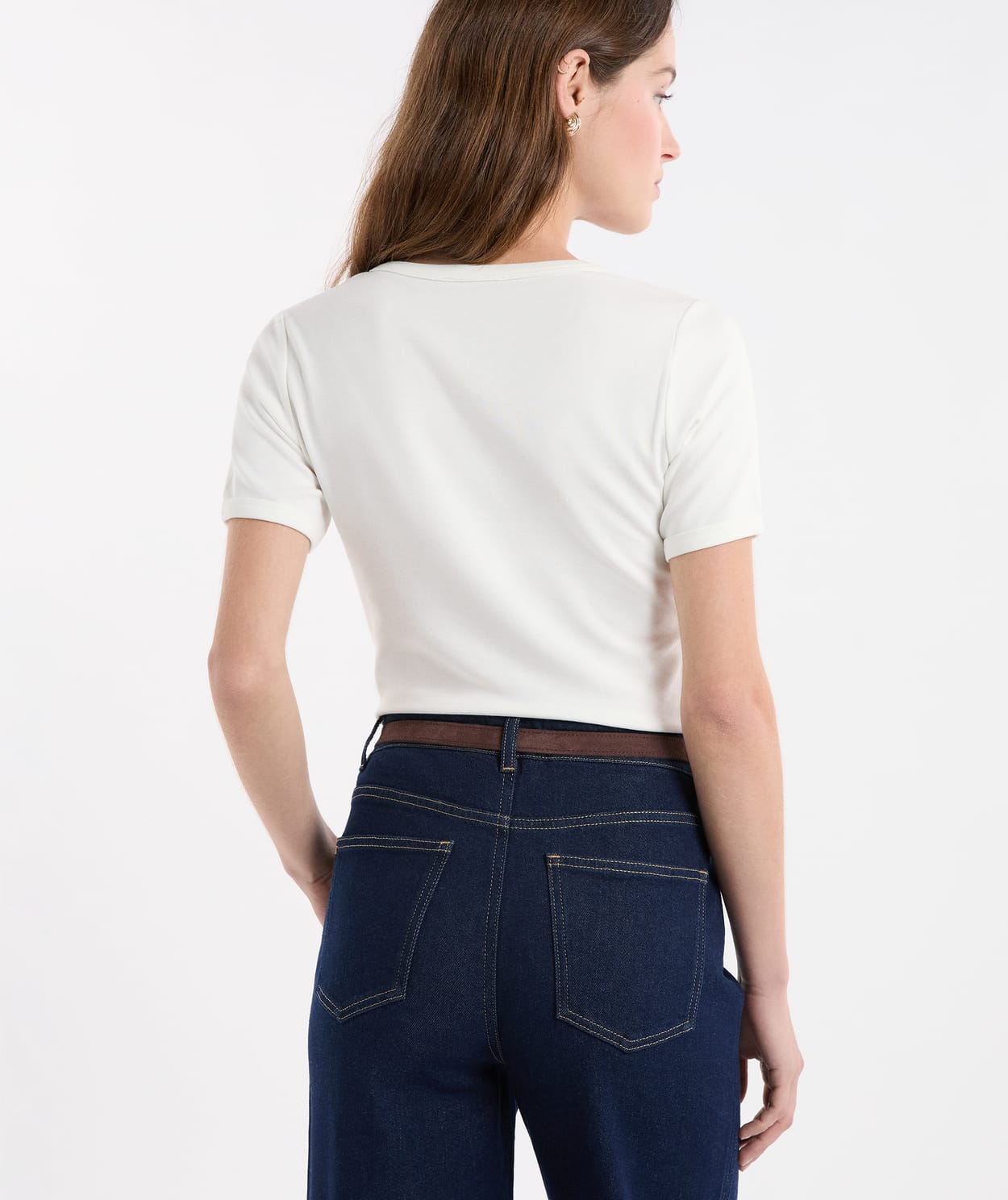 T-shirt manches courtes avec coton modal - Image 2