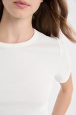 T-shirt manches courtes avec coton modal - Miniature 5