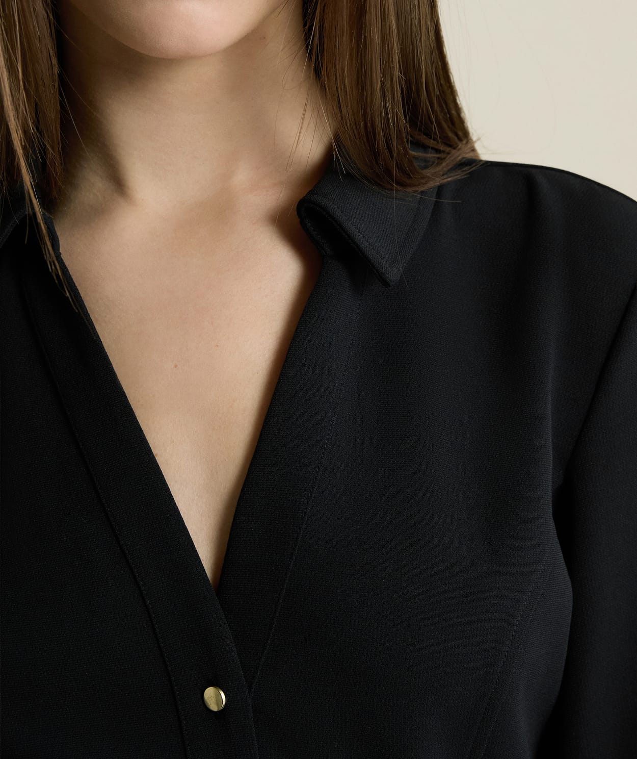 Robe courte ceinturée avec col chemise - Image 4