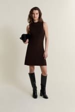 Robe courte à col cheminée - Miniature 3