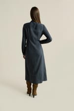 Robe longue à rayures effet cache-cœur - Miniature 2