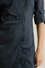 Robe longue à rayures effet cache-cœur - Miniature 4