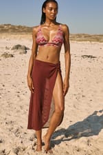 Paréo fluide pailleté avec anneau - Miniature 4