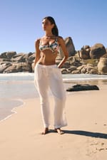 Pantalon fluide élastiqué - Miniature 3